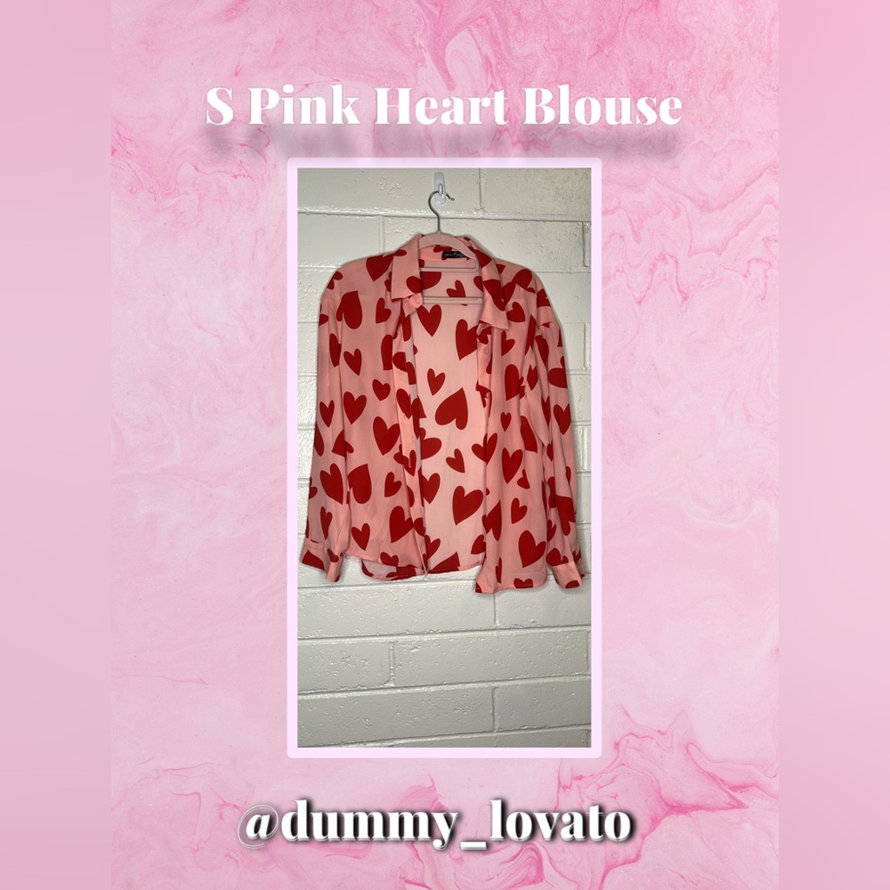 Pink Heart Blouse
